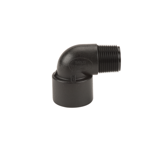 Banjo SL075-90:  3/4" 90° Poly Street Elbow